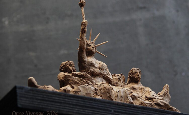 Відомий художник розповів, якою була втрачена скульптура «Свобода» в Бережанах