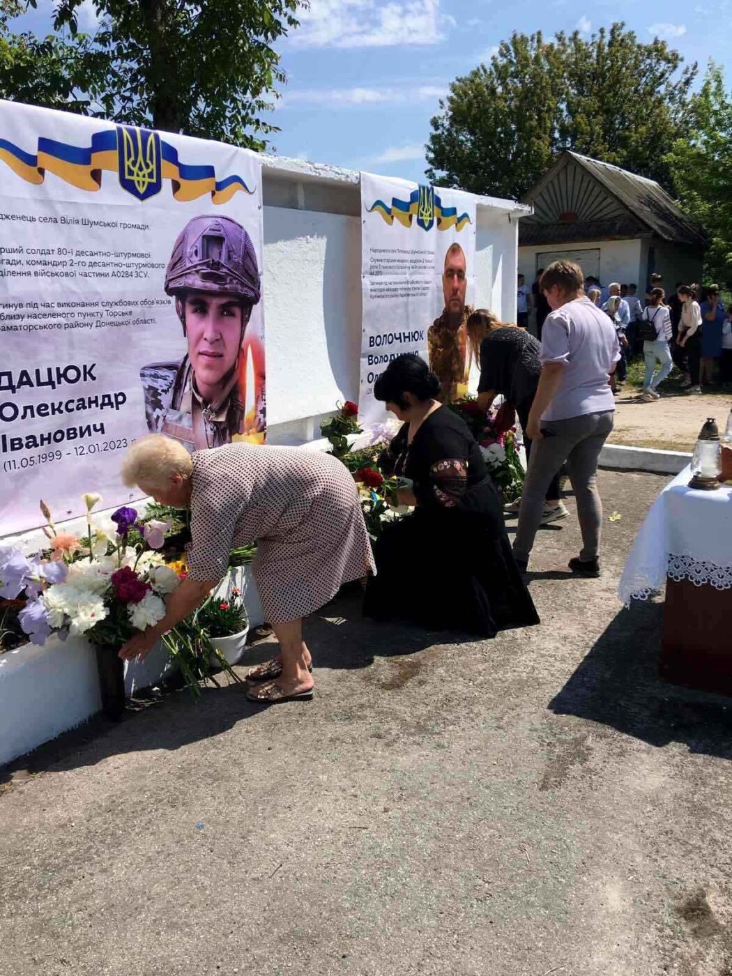 У Шумській громаді освятили алею пам’яті загиблим захисникам України