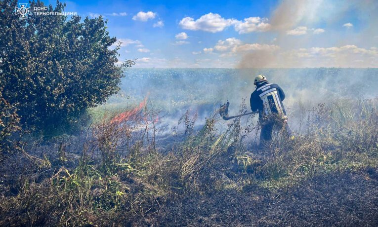 На Тернопільщині почастішали пожежі на полях