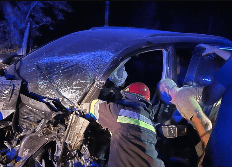 На Тернопільщині водій на Audi Q7 врізався в дерево