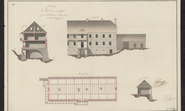 Креслення Ягільницького замку 1817 року