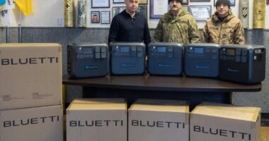 Тернопіль для ЗСУ: 10 потужних зарядних станцій Bluetti для 16-го батальйону