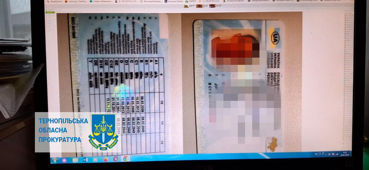 Фальшиві водійські посвідчення