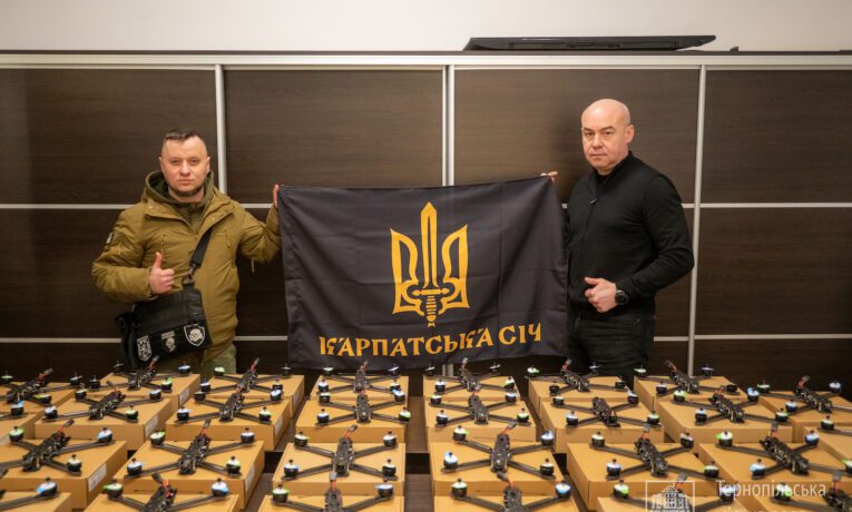Тернопіль передав ударні дрони батальйону Карпатська Січ, – Сергій Надал