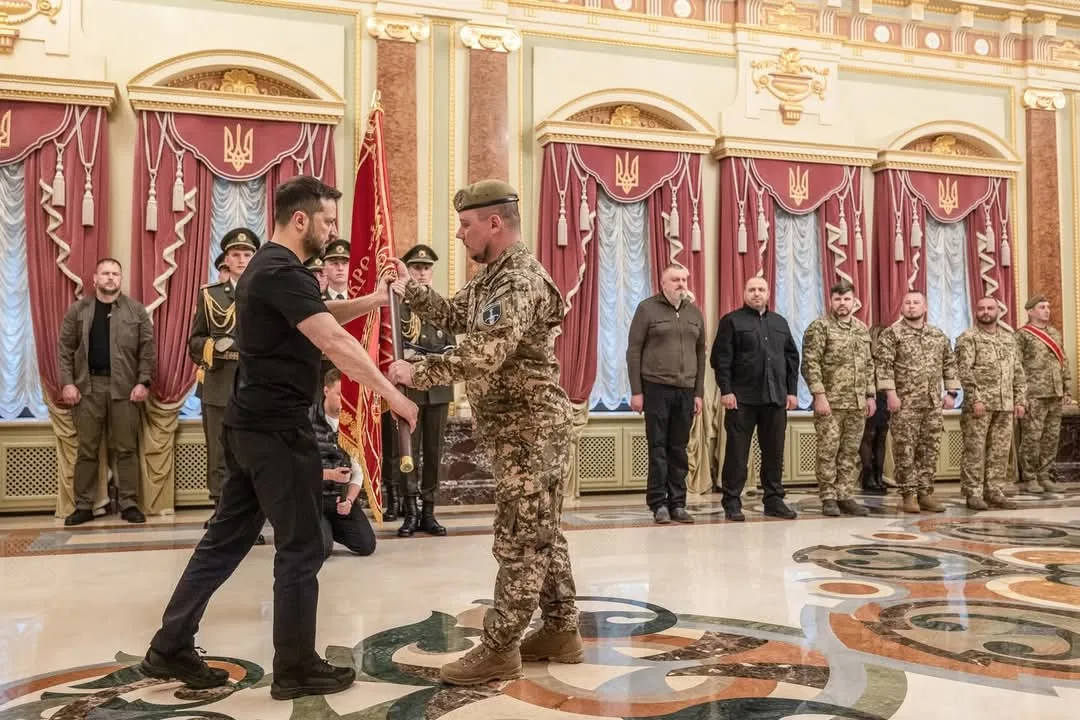 33 ОМБр отримала бойовий прапор 