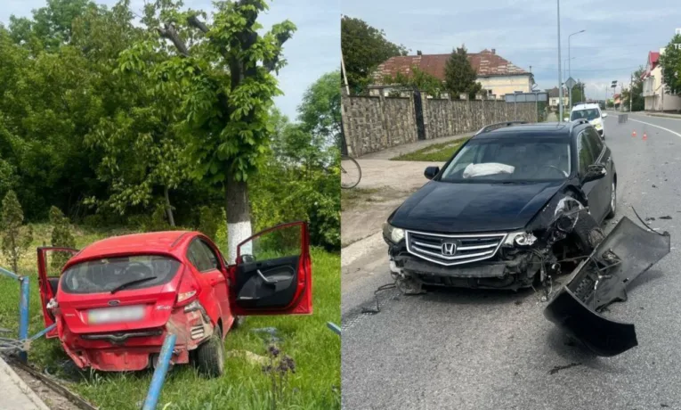 У селі Нагірянка зіткнулись два автомобілі