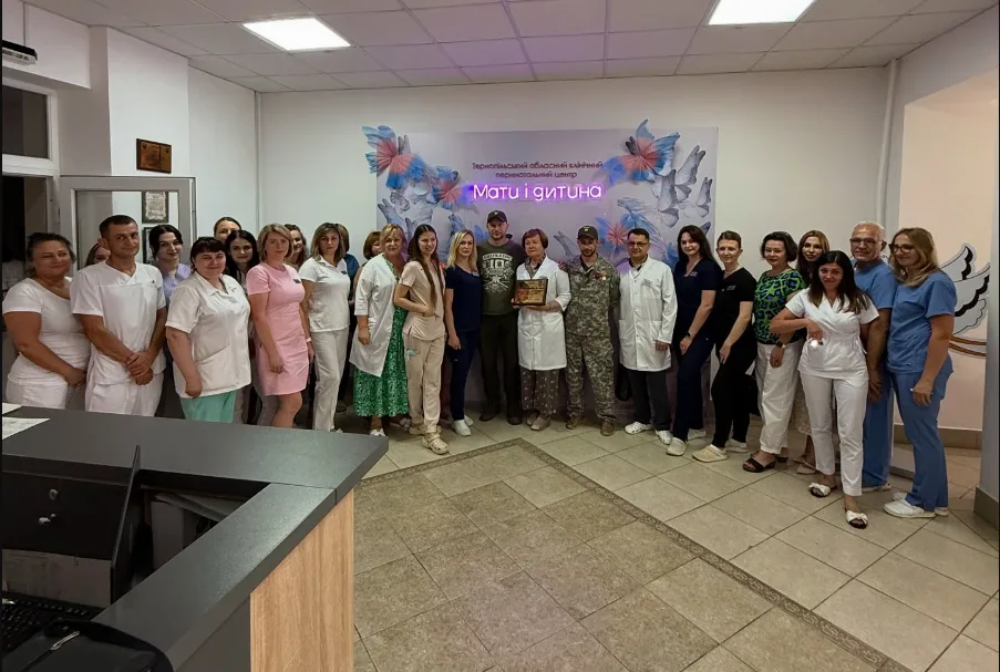 Перинатальний центр «Мати і дитина» отримав подяку від командира БпЛА з 10-ї бригади «Едельвейс»