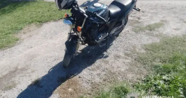 мотоцикл врізався