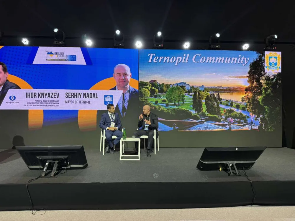 Мер Тернопорля Сергій Надал взяв участь у міжнародній виставці-конференції ReBuild Ukraine: Construction & Energy 2025