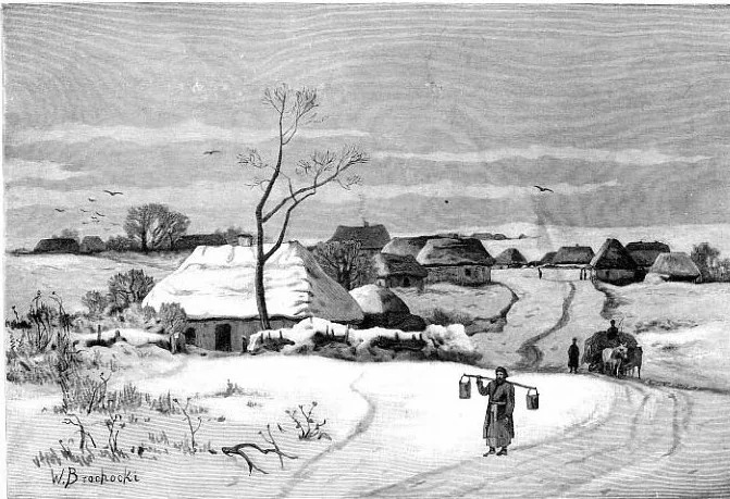 Села на Поділлі на малюнках ХІХ століття