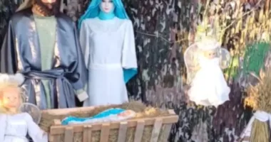 На Кременеччині Різдвяну шопку зробили у незвичному місці