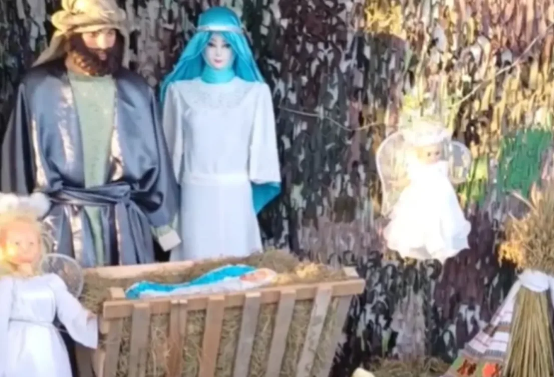 На Кременеччині Різдвяну шопку зробили у незвичному місці