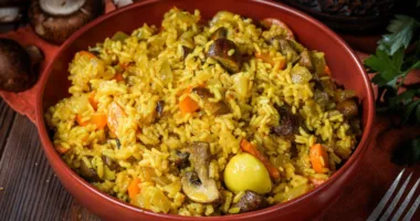 Плов з грибами