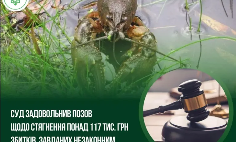 Незаконний вилов раків у Тернополі: порушнику довелося заплатити по 1360 грн за штуку