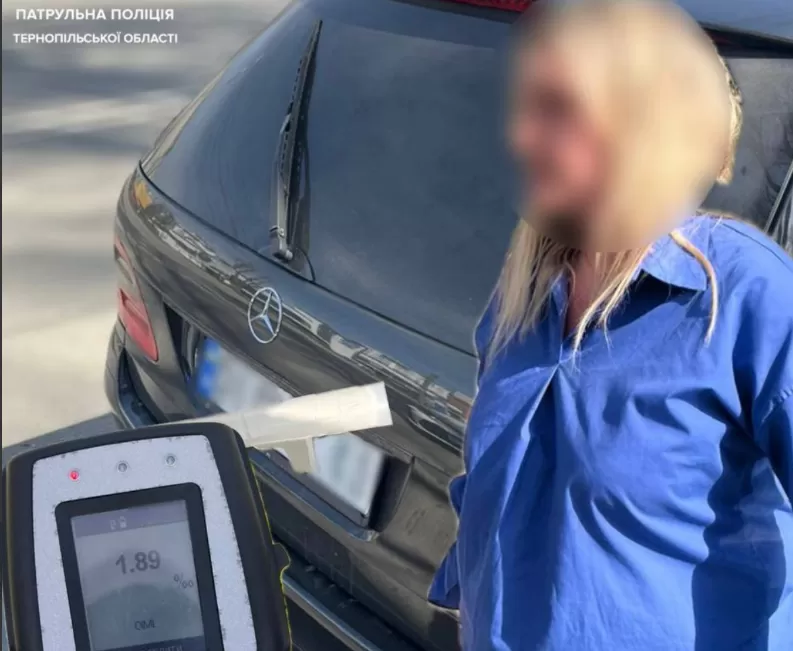 У Тернополі п'яна водійка на 