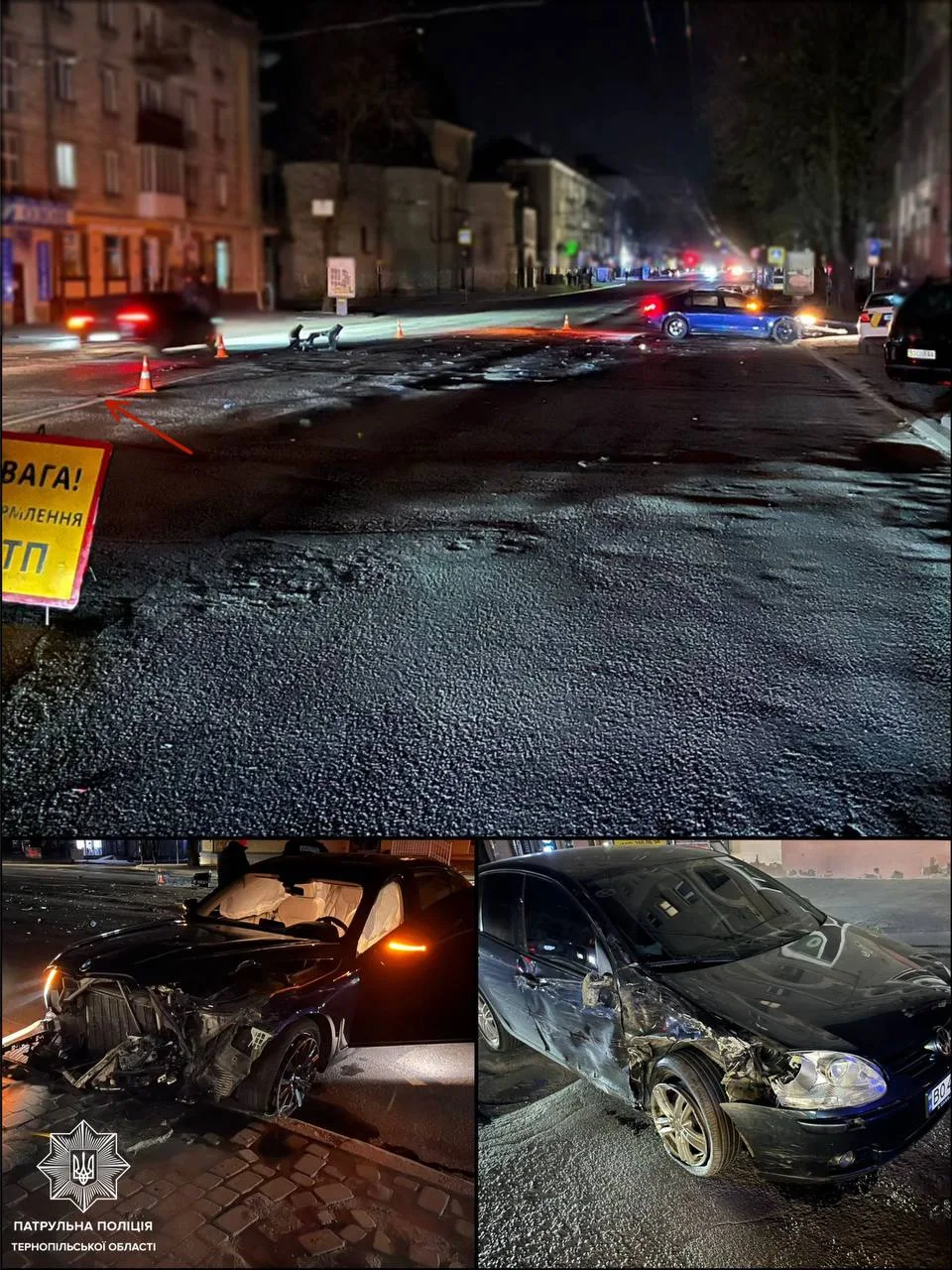 Аварія у центрі Тернополя: водій на “БМВ” порушив правила