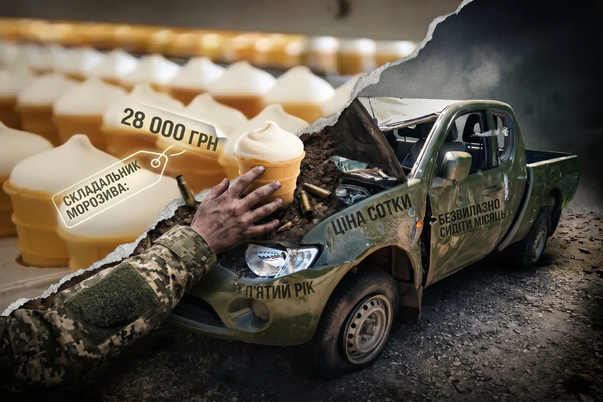 Складальник морозива заробляє більше українського солдата