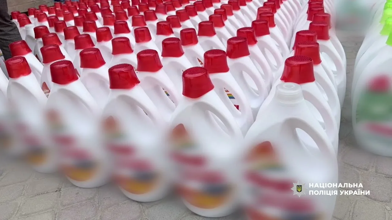 На Чортківщині викрили підпільний цех з виробництва прального засобу відомого бренду