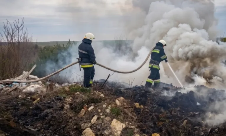 На Тернопільщині масово горить трава