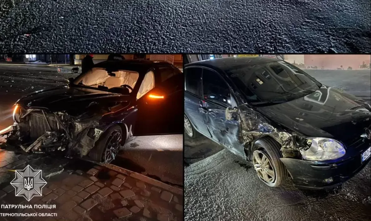 Аварія у центрі Тернополя: водій на 