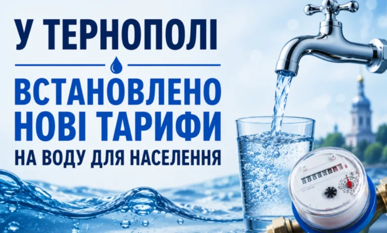 З липня в Тернополі встановлено нові тарифи на воду для населення