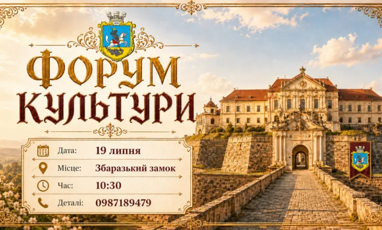 У Збаразькому замку на Тернопільщині проведуть культурний форум «Культура об’єднує»