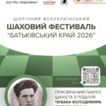 У Тернополі відбудеться шаховий турнір пам’яті Володимира Чубака