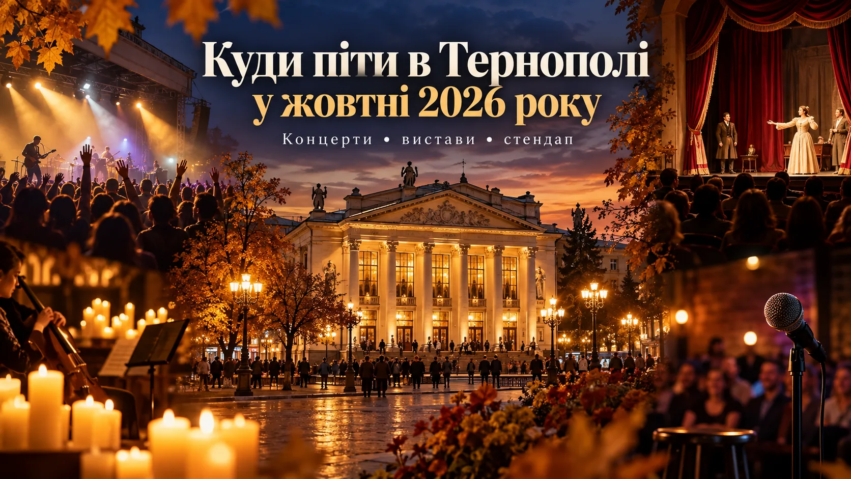 Куди піти у жовтні в Тернополі