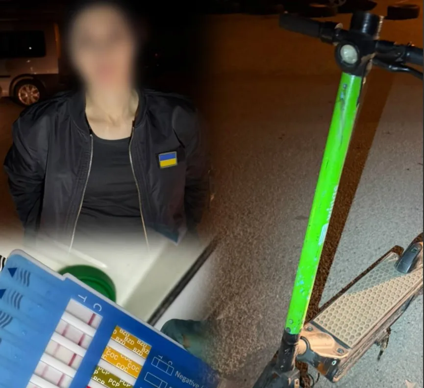 У Тернополі жінку на самокаті уже втретє за рік зупинили у стані наркотичного сп’яніння