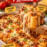 Ригатоні з фаршем