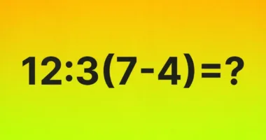 Математична загадка: скільки буде 12 : 3 (7 − 4)?